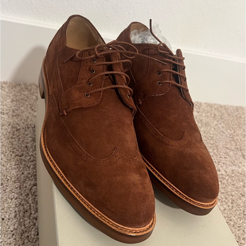 Brown Suede Wingtips
